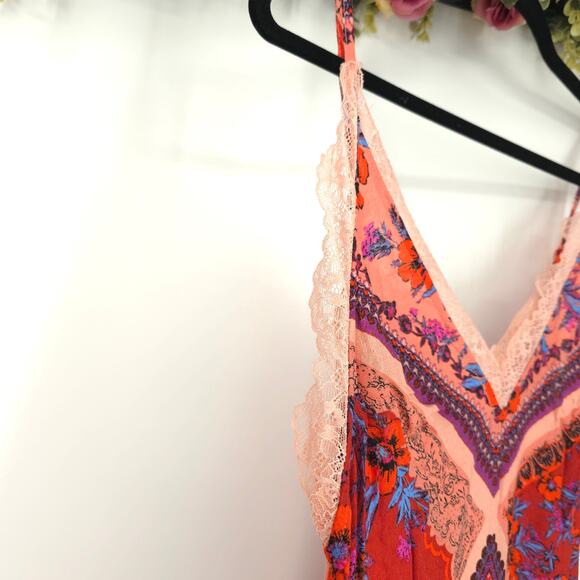 Free People Stevie Scarf Print Maxi Dress Size XS NWT - Picture 9 of 13